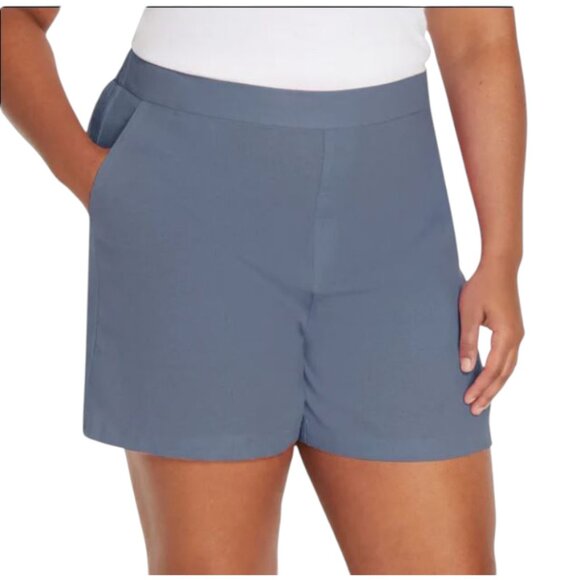 NEW Banana Republic Linen Blend Shorts | Blue - Picture 3 of 7